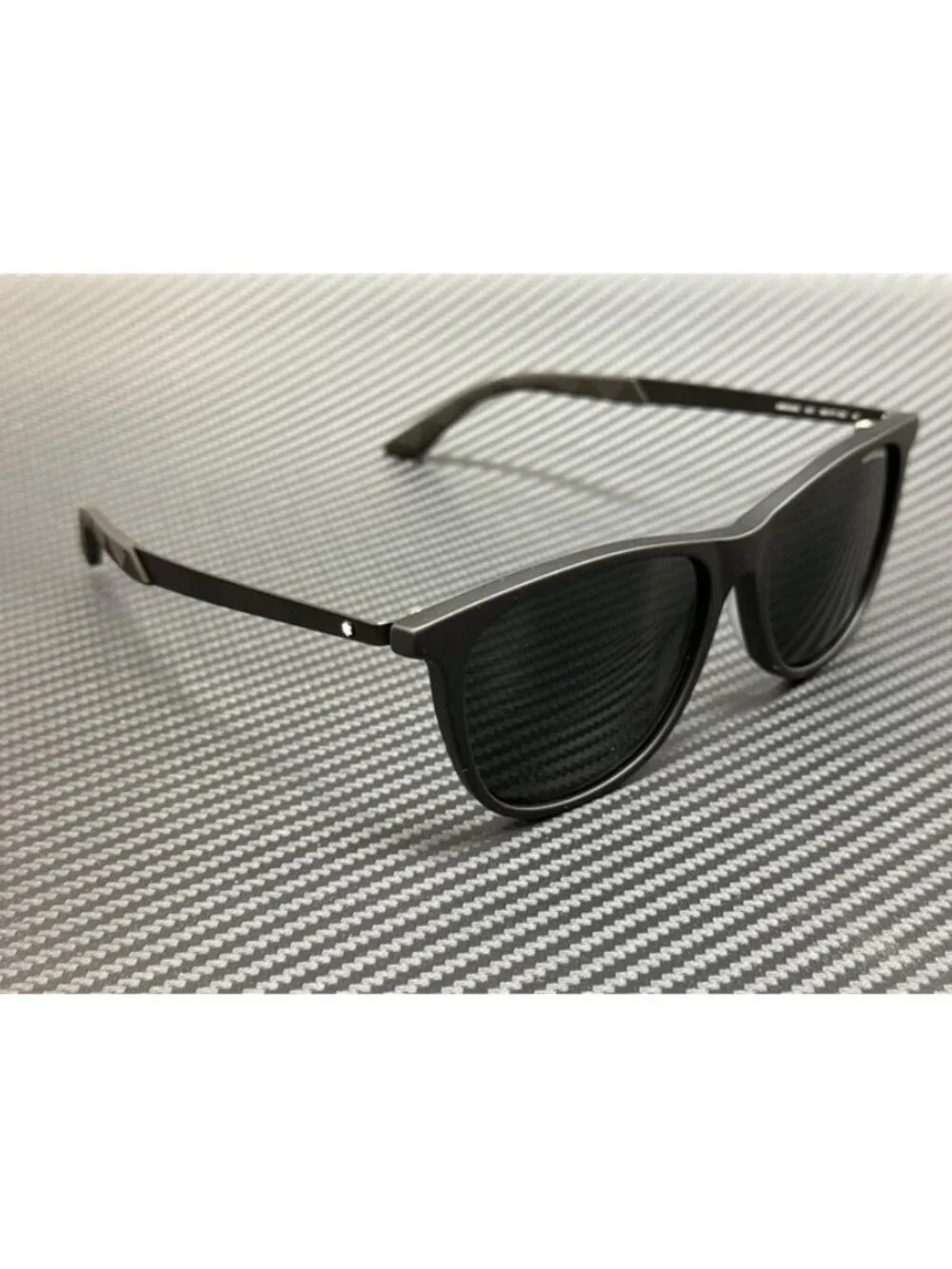 New Montblanc Men Matte Black Sunglasses 56-17-150
